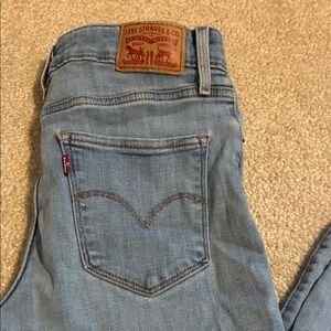 Levi's Light Blue Women's Jeans, 721 high-rise skinny size 28